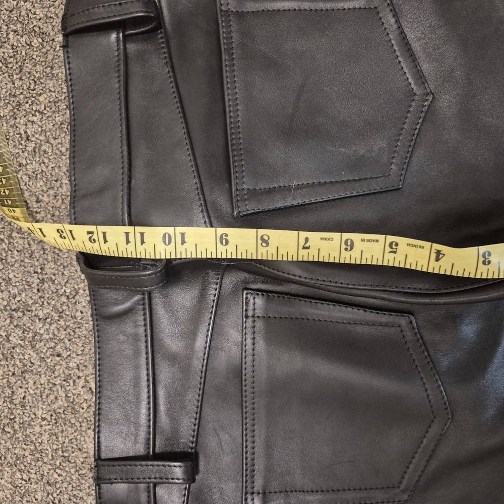 Discounted !Rob Amsterdam  "DUSCOUNTED" Men's Black Leather Pants - Picture 6 of 16